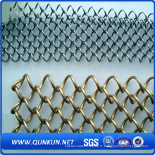 50mmx50mm PVC Revêtue Galvanisé Chain Link Fence for Guard